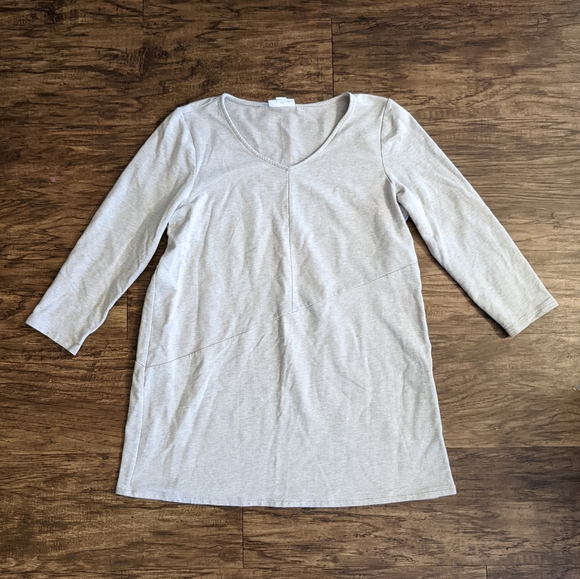 J Jill Greige Neutral Greige Tunic length Top women's size XS - Picture 1 of 8